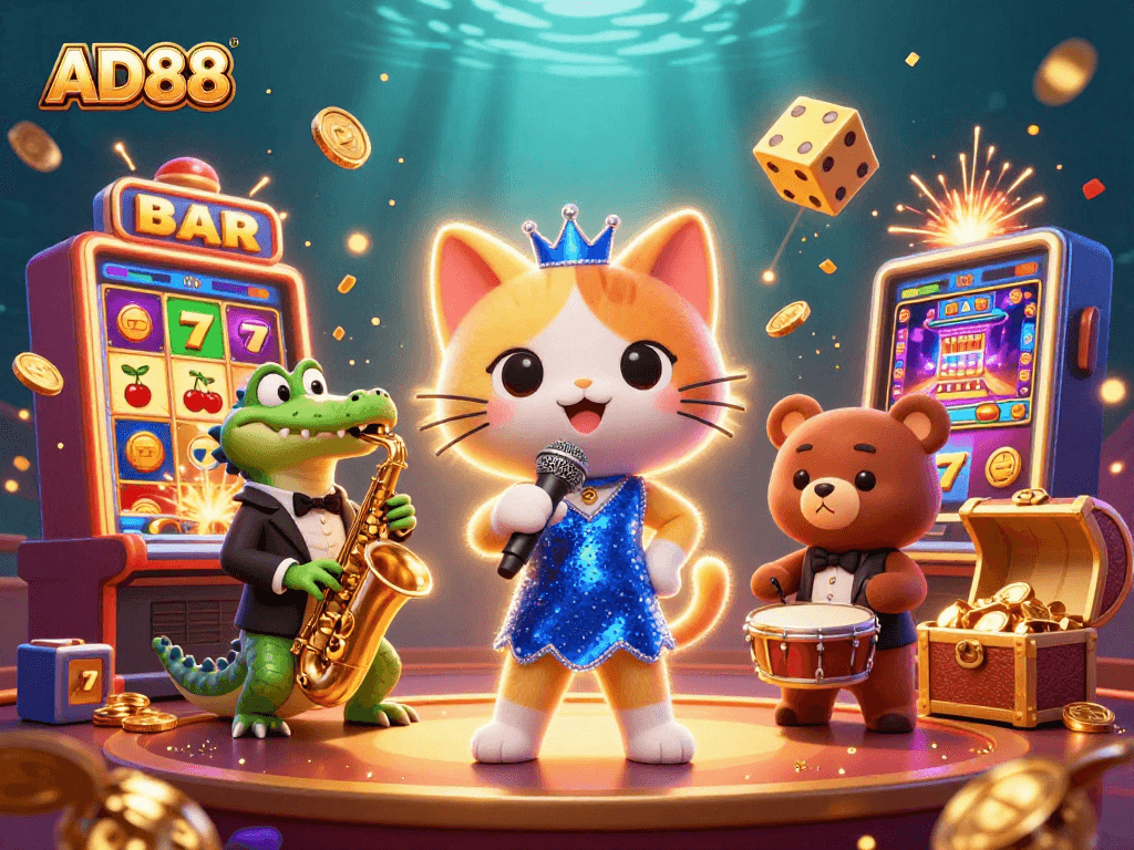 Engage with AD88's thrilling slots and games featuring dynamic characters and dazzling visuals.