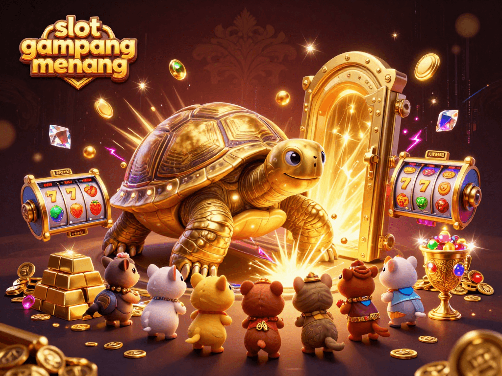 Spin and win with slot gampang menang in this vibrant and exciting casino scene.