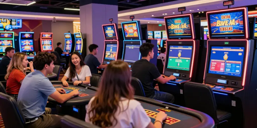 Players enjoying their time at online casinos that accept credit cards in an exciting gaming environment.