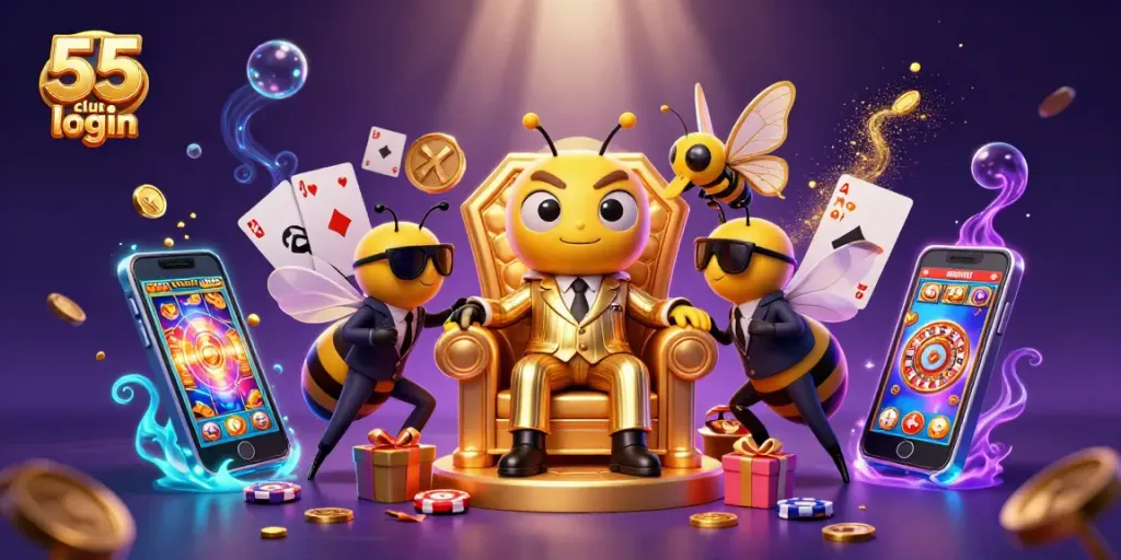 Engage with the exciting 55 club login experience, featuring dynamic casino action and vibrant game visuals.