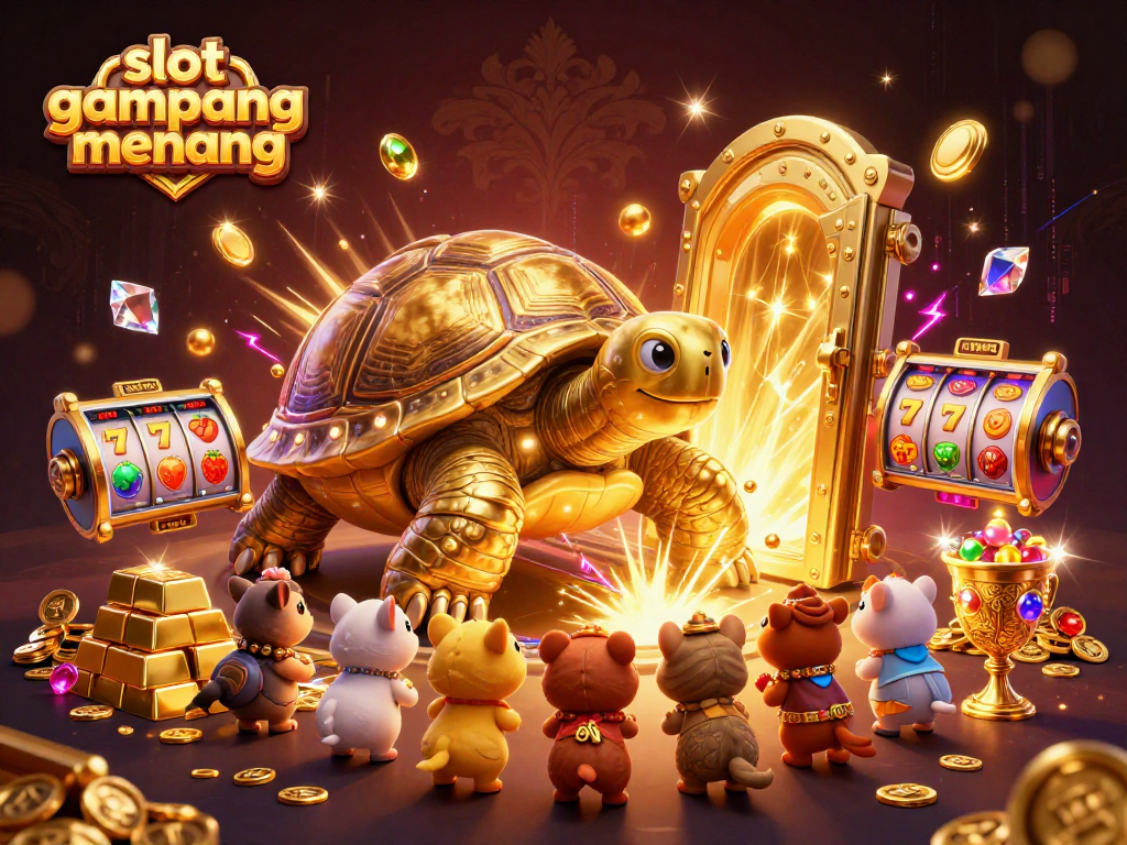 Spin and win with slot gampang menang in this vibrant and exciting casino scene.