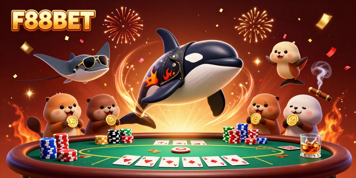 Experience the thrill of winning at F88BET with vibrant characters and exciting gambling elements!