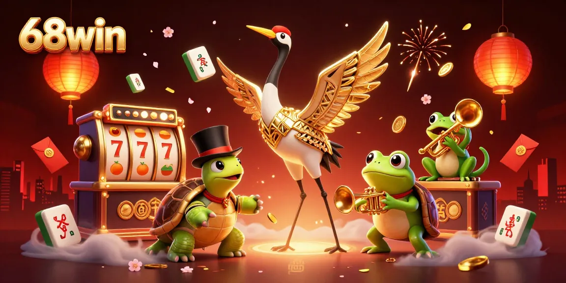Experience thrilling wins at 68win with vibrant symbols and engaging casino characters.