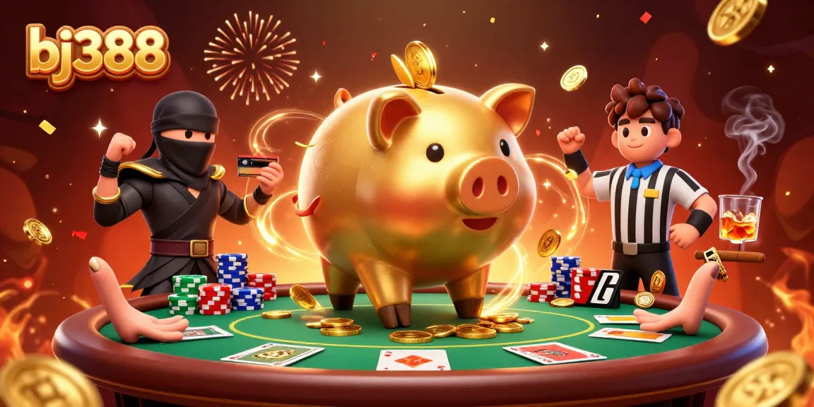 Experience thrilling bets and rewards at bj388 with dynamic characters and casino elements.