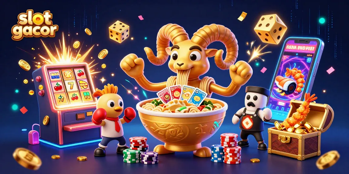Experience the excitement of slot gacor with vibrant characters and dynamic casino elements.