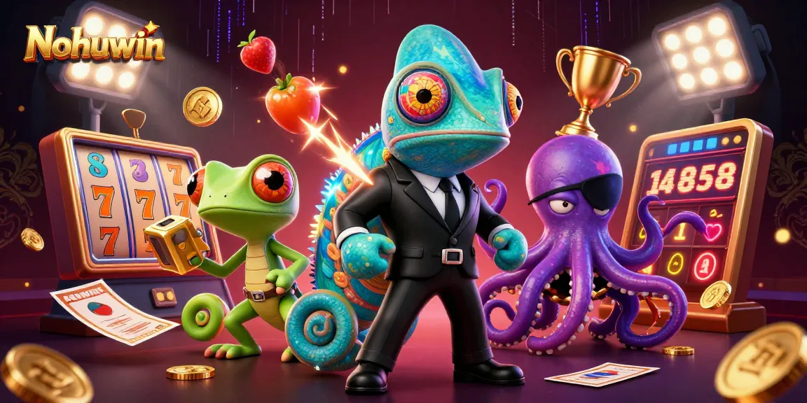 Nohuwin offers dynamic slot gaming action with colorful characters, jackpots and exciting gameplay elements.