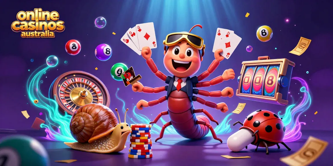 Engage with online casinos Australia through vibrant games featuring dynamic characters and casino elements.